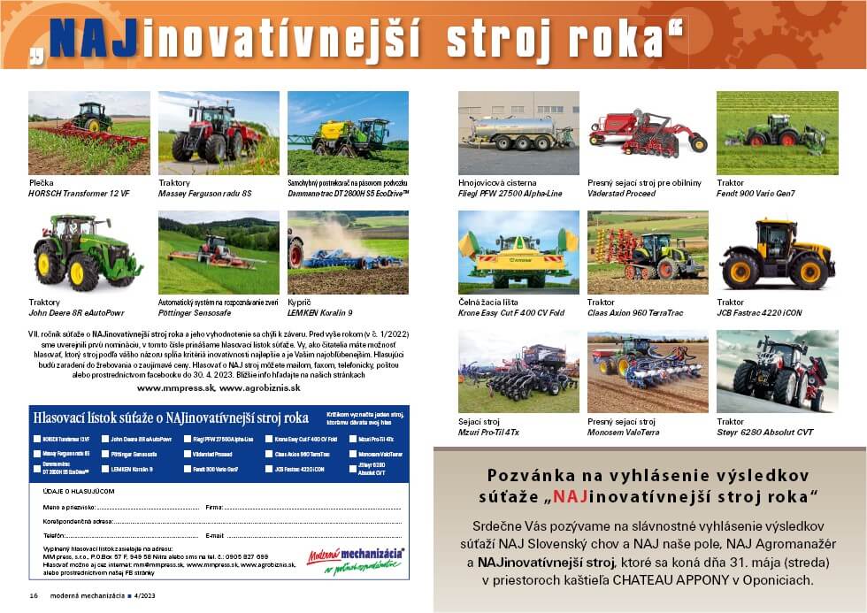 naj stroj 2023