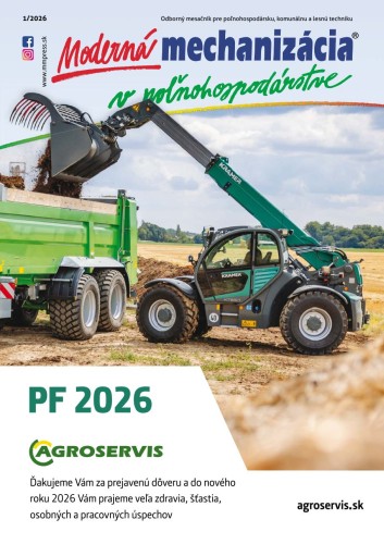 Moderná mechanizácia v poľnohospodárstve 1/2026
