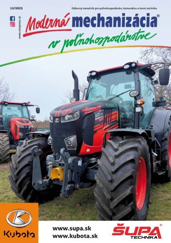 Moderná mechanizácia v poľnohospodárstve 12/2025