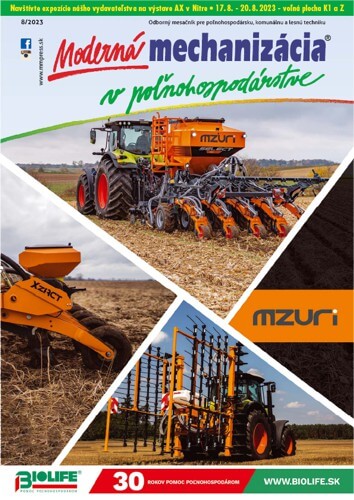 Moderná mechanizácia v poľnohospodárstve 8/2023